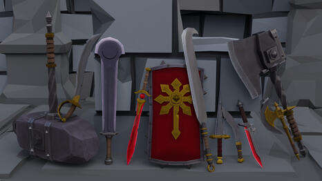 Combination of unique assets supliment Synty assets along with some made by Synty, and hand painted by me - $20 to $30 each for full mode and paint, $10 to $15 for just the model or just the paint