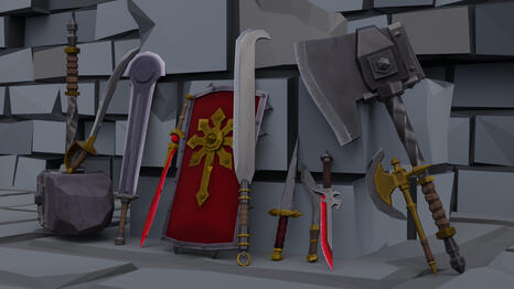 Combination of unique assets supliment Synty assets along with some made by Synty, and hand painted by me - $20 to $30 each for full mode and paint, $10 to $15 for just the model or just the paint